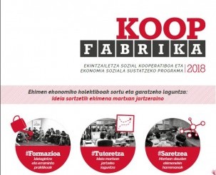 KoopFabrika, ekintzailetza sozial kooperatiboa eta ekonomia soziala sustatzeko programaren bigarren edizioa hasiko da urtarrilaren 17an